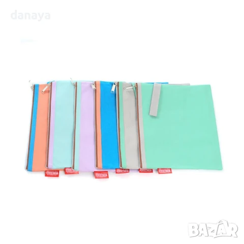 5887 Текстилна папка с цип, 3 размера, снимка 10 - Ученически пособия, канцеларски материали - 50583354