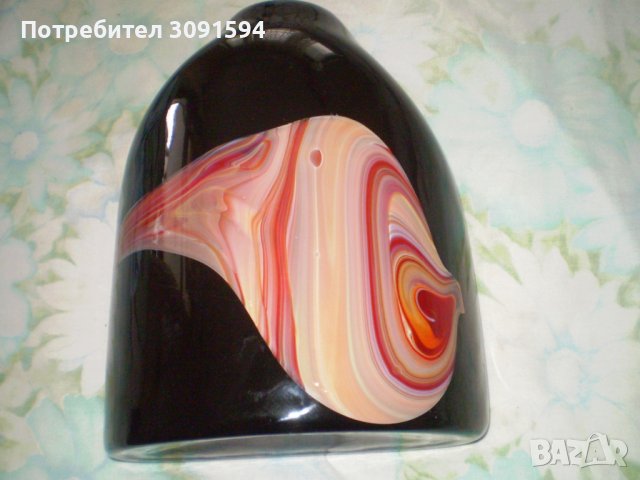 Стилна ваза Мурано двупластово стъкло, снимка 2 - Антикварни и старинни предмети - 40679683