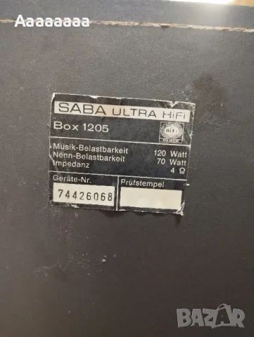 SABA ULTRA HiFi Box 1205, снимка 5 - Тонколони - 48644559