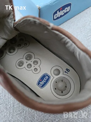 👟 НОВИ КОЖЕНИ ОБУВКИ CHICCO – ПЪРВИ СТЪПКИ, №18, снимка 2 - Детски боти и ботуши - 55767947