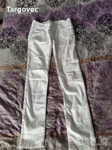 Бял дамски панталон, снимка 1 - Панталони - 40482524