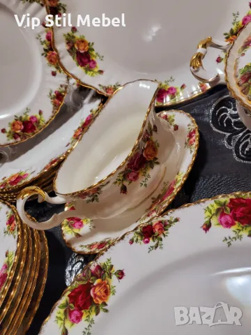 Сервиз за хранене Royal Albert,  Old County Rose , снимка 3 - Сервизи - 48952345