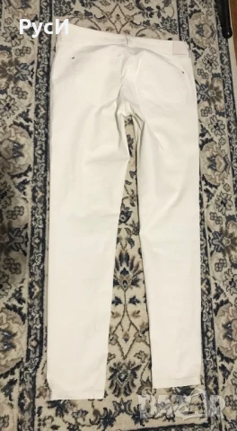 Дамски бели леко ластични фини дънки, MANGO, снимка 2 - Дънки - 50774458