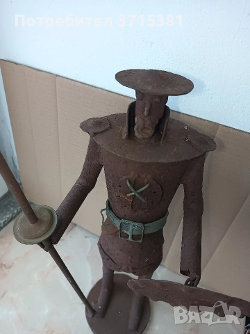 Дон Кихот - метална скулптура , снимка 5 - Колекции - 52910409