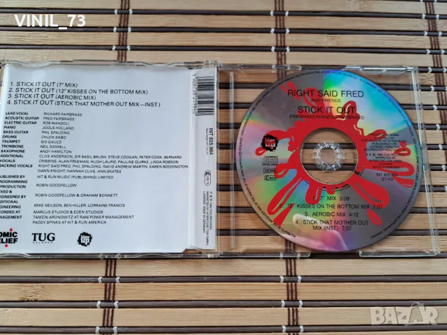 Right Said Fred - Stick It Out, снимка 2 - CD дискове - 50384562