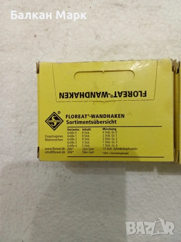 Куки, кукички, закачалки Floreat: Златният еталон при окачването на картини, снимка 5 - Други стоки за дома - 53706315