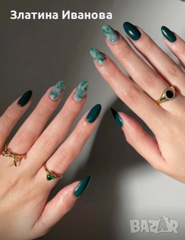 Самозалепващи изкуствени нокти 24 бр. + лепило в комплект, снимка 3 - Продукти за маникюр - 52660484