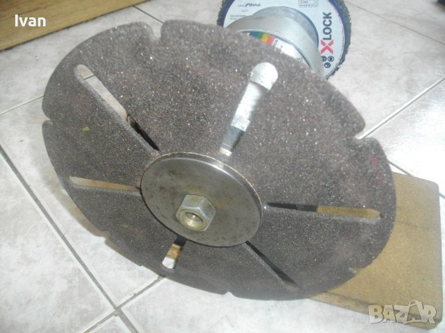 Немски Ел.Шмиргел Einhell-3000 об/мин-180W/120W-Старо Качество-Почти Нов-С Дървена Основа-Отличен, снимка 4 - Други инструменти - 41368474