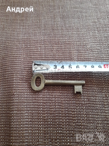 Стар метален ключ #13, снимка 2 - Колекции - 52630031