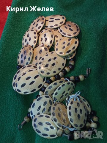 РЕДКИ ТРАДИЦИОННИ РЪЧНА МАЙСТОРСКА ЕТНО ИЗРАБОТКА БЕРБЕРСКИ ГРИВНА и ОГЪРЛИЦА от РОГ и МЕТАЛ 38723, снимка 17 - Бижутерийни комплекти - 41752718