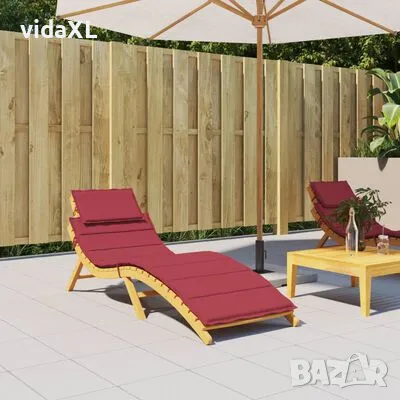 vidaXL Шалте за шезлонг, виненочервено, 186x58x3 см, Оксфорд плат(SKU:314167), снимка 2 - Градински мебели, декорация  - 48692512