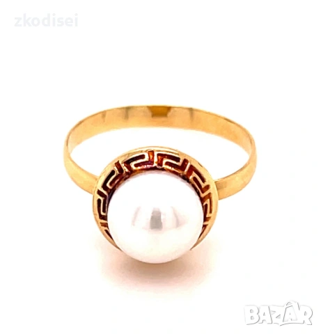 Златен дамски пръстен 2,67гр. размер:58 14кр. проба:585 модел:36418-3