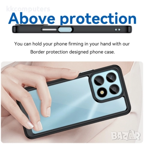 Huawei Honor X8a Силиконов Калъф Transparent TPU и Протектор, снимка 5 - Калъфи, кейсове - 52506923