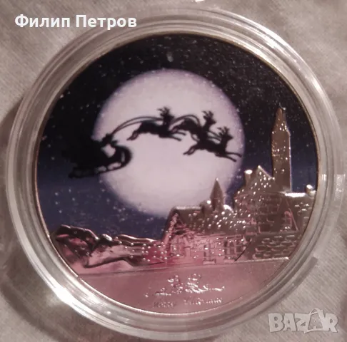 Коледно - новогодишен плакет в защитна капсула ., снимка 8 - Нумизматика и бонистика - 48410560