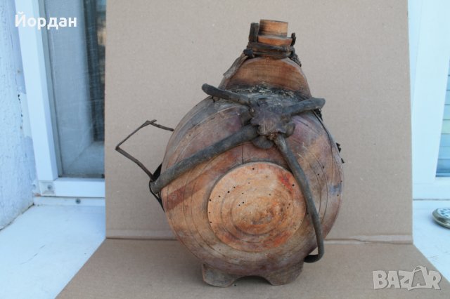 Дървена бъклица за украса 