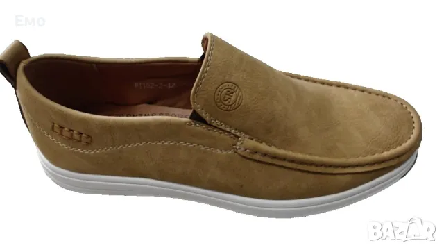 Мъжки елегантни кожени обувки без връзки, снимка 7 - Официални обувки - 47795438