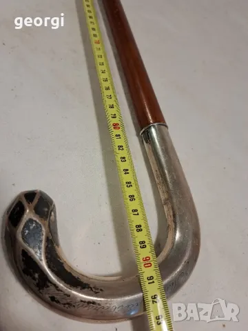 бастун със сребърна дръжка, снимка 13 - Антикварни и старинни предмети - 48362031
