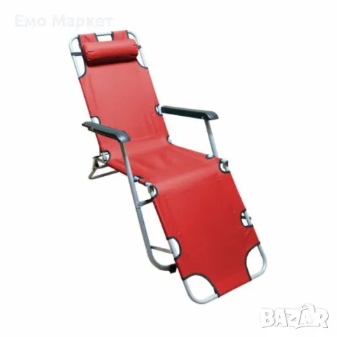 Голям Многофункционален сгъваем шезлонг-стол с възглавничка NS6012, снимка 4 - Градински мебели, декорация  - 49910686