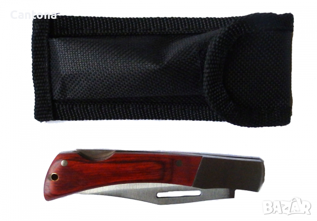 Нож сгъваем с дървена дръжка 75/169, снимка 2 - Ножове - 36231786