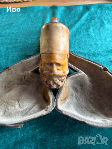 Лула от морска пяна, Кехлибарен мущук , Кехлибар , снимка 3 - Антикварни и старинни предмети - 53494052