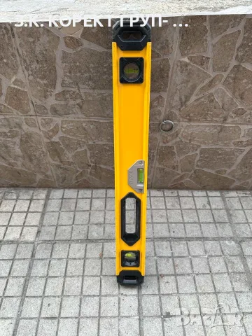 Алуминиев нивелир DEWALT Box Beam Level – 60 см, снимка 5 - Измервателни инструменти - 56222542