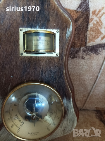 немски бутиков термометър и барометър, снимка 1