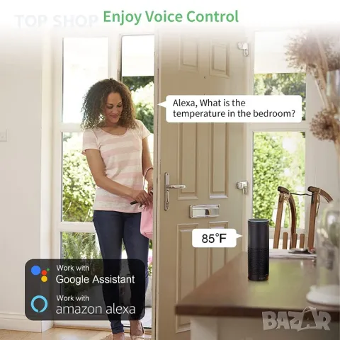 Diivoo WiFi HUB + сензор за температура и влажност, снимка 3 - Други - 48804982