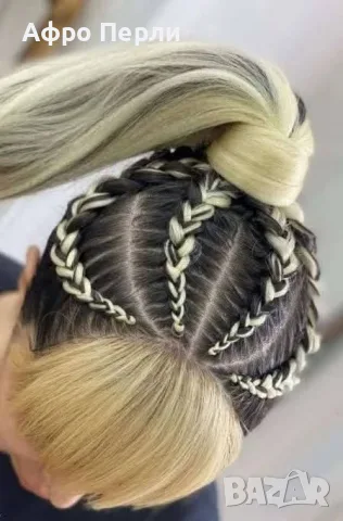 🌸Плитки с КАНЕКАЛОН🌸 боксьорски плитки опашки ариел къдрици екстеншъни бохо плитки , снимка 2 - Аксесоари за коса - 55848336