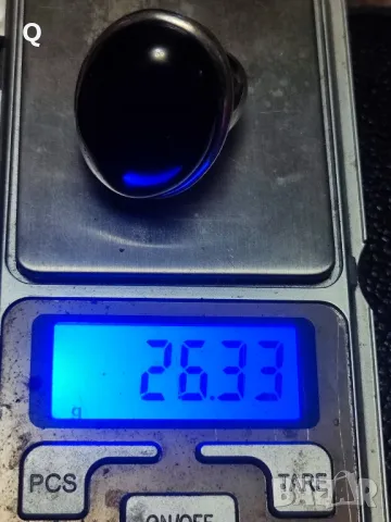 стар сребърен пръстен с камък , снимка 5 - Пръстени - 50276783