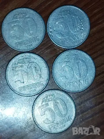 50 пфениг 1958г. ГДР, снимка 1