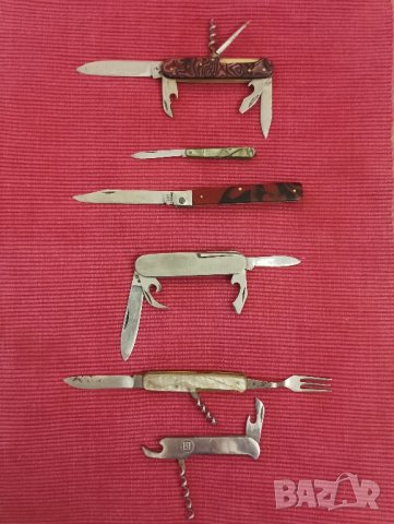 Шест стари ножчета за ремонт. 