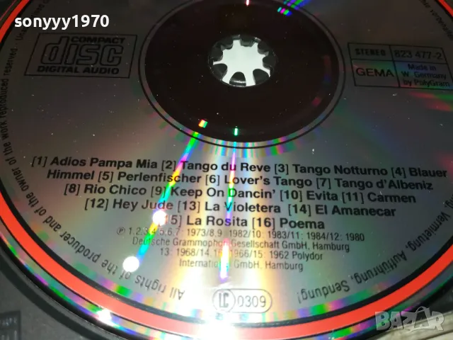 TANGOS DER WELT CD-MADE IN WEST GERMANY 0301251617, снимка 6 - CD дискове - 48537176