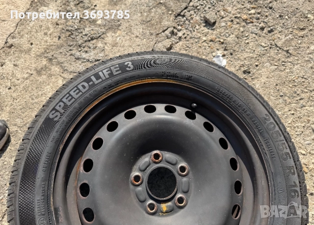 Метални джанти с гуми 205/55 16R