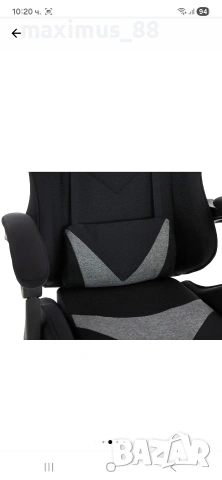 Геймърски стол от плат EXTREME XTR Тъмно сив, снимка 6 - Столове - 53744698
