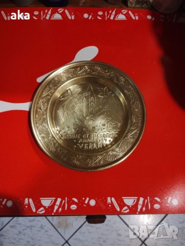 КРАСИВ МАЛЪК БРОНЗОВ  ПОДНОС 130ГР., снимка 13 - Други ценни предмети - 41755323