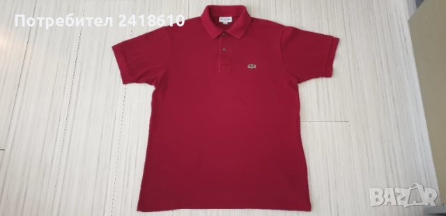 Lacoste Pique Cotton Classic Fit Mens Size 5 - L  ОРИГИНАЛ! Мъжка Тениска!, снимка 9 - Тениски - 50792782