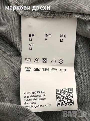 BOSS Orange (модел Toulon) в измит сив цвят L
, снимка 11 - Блузи - 56145341