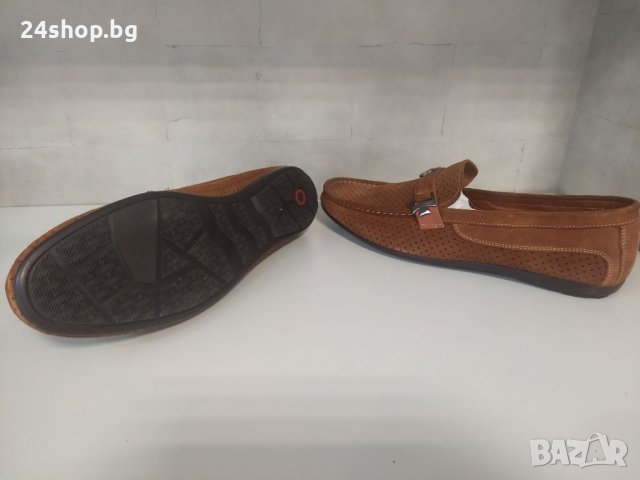 Ежедневни велурени мокасини на дупки Axxell 41, снимка 3 - Мокасини - 33978069