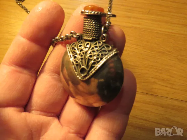 Старинна муска шише за парфюм църковни благовония църква параклис, снимка 2 - Антикварни и старинни предмети - 49702924