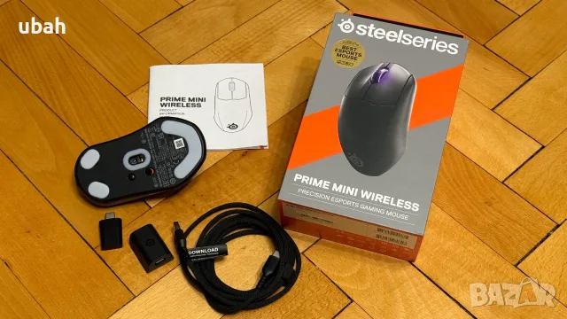 Безжична геймърка мишка SteelSeries Prime Mini Wireless, снимка 3 - Клавиатури и мишки - 56087147