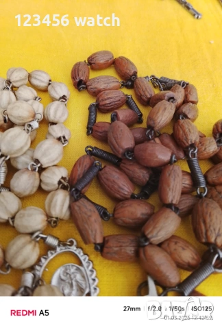 Стари броеници сес естествън камък, снимка 6 - Антикварни и старинни предмети - 53664624