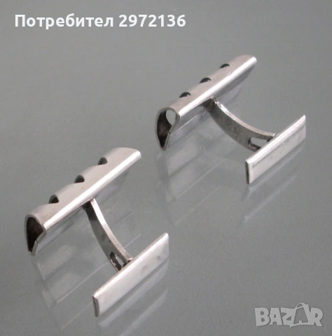 Сребърни бутонели копчета за маншети, снимка 5 - Антикварни и старинни предмети - 53131522