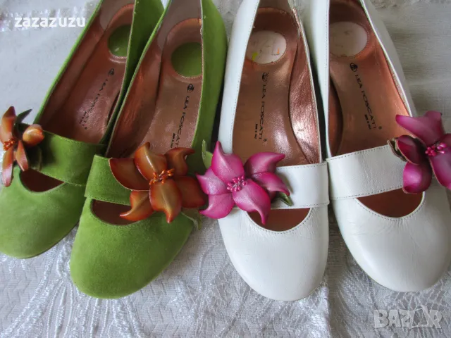 ЕСТЕСТВЕНА КОЖА на LEA FOSCATI дамски елегантни обувки, снимка 1