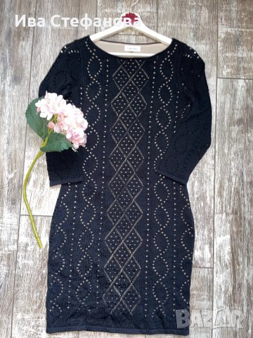 Нова черна елегантна официална парти коктейлна рокля Calvin Klein , снимка 3 - Рокли - 42457104