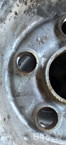4 броя стоманени джанти за бус VW T4, 15 цола, 5х112, 6J, ET55., снимка 4 - Гуми и джанти - 52777491