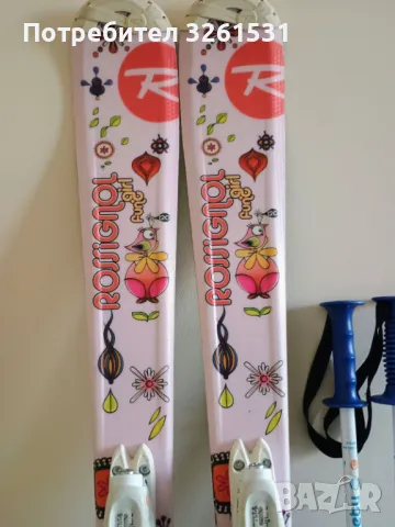 Дестки ски, обувки и щеки за момиче Rossignol Fun Girl 120, 21.5, 90см, снимка 6 - Зимни спортове - 48557397