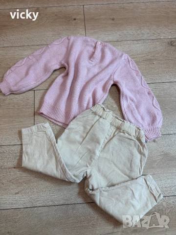 Комплект от пуловер и панталон на Mayoral, размер 24М/92см , снимка 4 - Комплекти за бебе - 50644513