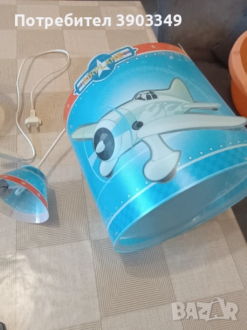 Детски пендел и нощна лампа Airplane, снимка 5 - Лампи за таван - 51785202