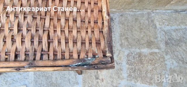 Винтидж масичка от ратан, снимка 5 - Маси - 50904177