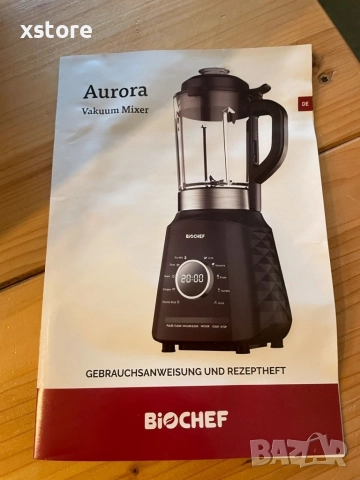 Вакуумен блендер и уред за приготвяне на супи Aurora - черен, червен, снимка 5 - Блендери - 52595874